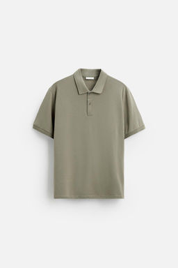 BASIC PIQUE TEXTURE POLO SHIRT - Zara фото 31