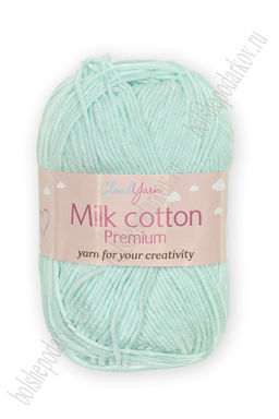 Пряжа Milk cotton Premium 50 гр (10 шт) SF-7847, голубой