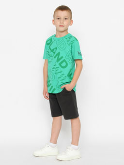CRB wear/CWKB 63706-37-387 Футболка для мальчика,зеленый/Ex.Cherubino  фото 3