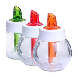 Сахарница с дозатором 180мл (стекло, пластик) (80736)