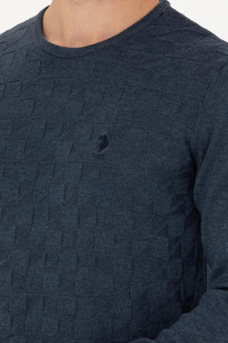 Мужской темно-синий базовый свитер Неожиданная скидка в корзине - U.s. polo assn фото 14