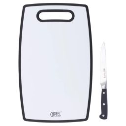 51084 GIPFEL Набор кухонный из 2-х предметов: доска разделочная пластиковая 23х37см, нож универсальный 13см. Материал лезвия: X30Cr13. Рукоять: пластик.  фото 4