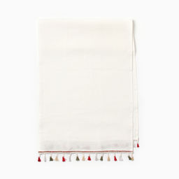 Дорожка на стол «Этель» Home collection, 40×146 см, 100% лён, белая