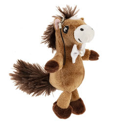 Игрушка набивная "Лошадка", с цепочкой, L10 W10 H14 см, 3в.