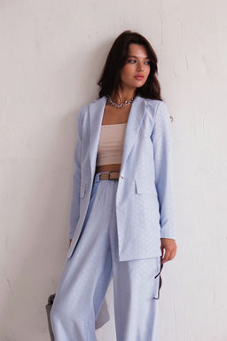 9851 Костюм брючный голубой - Martichelli фото 4