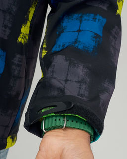 Ветровка спортивная мужская с капюшоном softshell желтого цвета 9563J - Mtforce фото 12