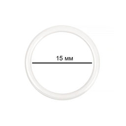 Кольцо для бюстгальтера d15мм металл TBY-57715 цв.F102 сумрачно-белый, уп.20шт