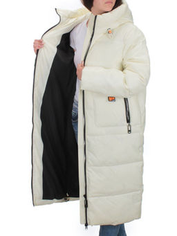 H-2209 WHITE Пальто зимнее женское (200 гр .холлофайбер) - Fashion фото 7