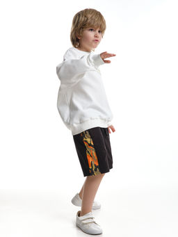 Шорты для мальчика 22-3458 черный | горчичный - Mini maxi фото 26