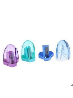 Цена за 36 шт. Точилка для карандашей Calligrata, с контейнером, прозрачная, МИКС  фото 2