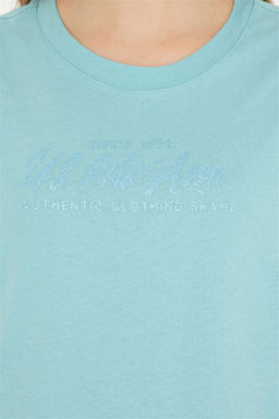 Женская мятная футболка - U.s. polo assn фото 7