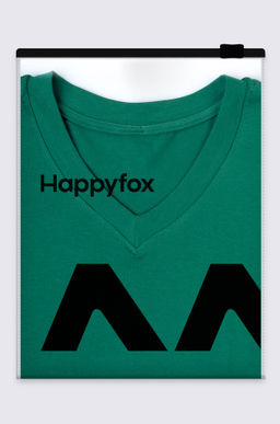 Женская футболка оверсайз с V-вырезом Happyfox