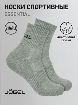 Носки средние JOGEL ESSENTIAL Mid Cushioned Socks, меланжевый