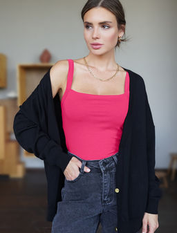 ЛИКВИДАЦИЯ / Топ с двуслойной зоной бра из премиального хлопка - Vilatte фото 7