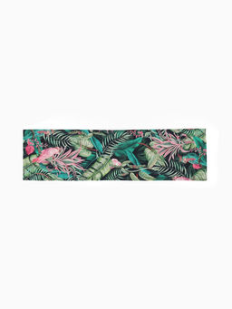 Дорожка на стол «Этель» Tropical parrots, 40×146 см, 100% хлопок, саржа 190 г/м², зелёная