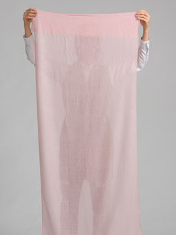 Большой, красивый палантин из ткани с тиснением в виде рисунка кожи рептилии - Tantino фото 2