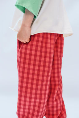 2-14 A?OS/ PANTAL?N BAGGY CUADRO VICHY LIMITED EDITION / Estampado - Zara фото 8