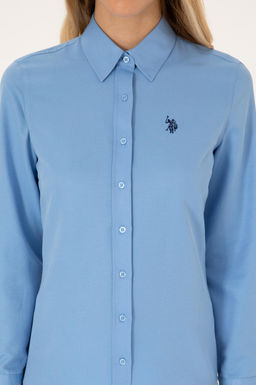Kad_n A__k Mavi Uzun Kollu Basic G_mlek - U.s. polo assn фото 6