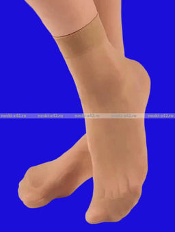 Цена за 10 пар. Носки капрон женские бежевые