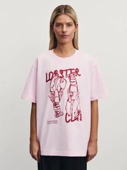 Футболка оверсайз с принтом / Zarina  фото 3