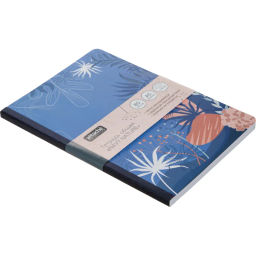 Тетрадь общая Attache Navy nature Синий А5 80л клетка, сшивка