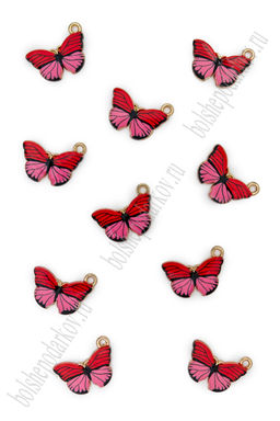 Подвеска металл "Бабочка №2" (10 шт) SF-7343, мультиколор №3