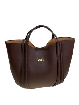 Женская сумка из искусственной кожи, цвет шоколад