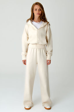 Арт. 2539/3  Костюм женский с брюками 42-48 (4 шт) Цвет:молочный