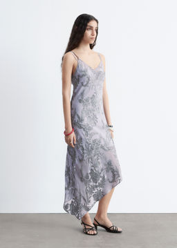 Vestido midi de tirantes con estampado floral - H&m фото 7