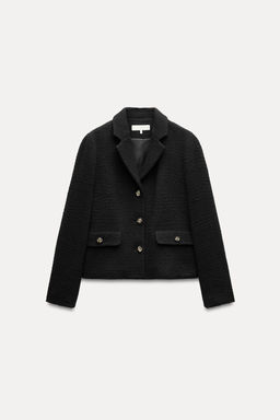 TEXTURED BLAZER WITH RAISED BUTTONS - Zara фото 4
