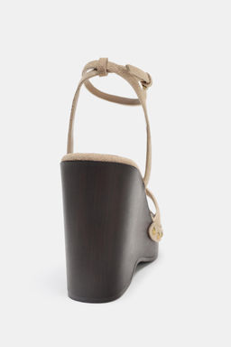 SPLIT SUEDE STUDDED SANDALS - Zara фото 16