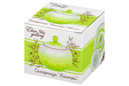 Сахарница 380 мл 10,2*10,2*10,5 см Кантри + ложка, зеленая - Elan gallery фото 10