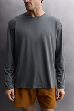 CAMISETA T?CNICA B?SICA  MANGA LARGA / Azul / Acero - Zara фото 6