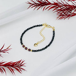 Браслет из Шпинели и Граната (Пироп) 18,5 см +