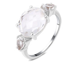 Кольцо, горный хрусталь, Аманда