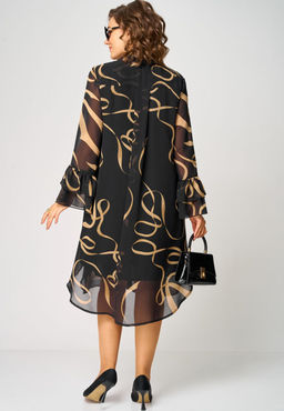 Платье EVA GRANT 7122-Р принт ленты