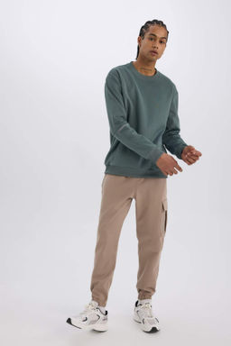 DeFactoFit Sporcu Jogger Esofman Alt? Standart Fit Uc Cepli Beli Bagc?kl? Lastikli Paca  фото 5