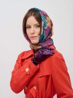 Оригинальный двусторонний платок.Обработка края-бахрома. - Tantino фото 8