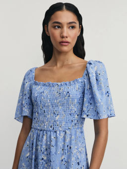 Платье миди с цветочным принтом / Zarina  фото 6