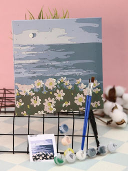 Картина по номерам на подрамнике Draw Me! White daisies, (20*20 см)