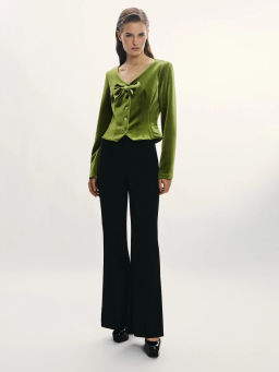 Приталенный жакет с бантом / Zarina