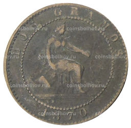2 сентимо 1870 года Испания