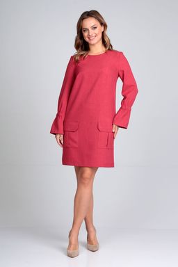 Платье Liona Style 782 малиновый
