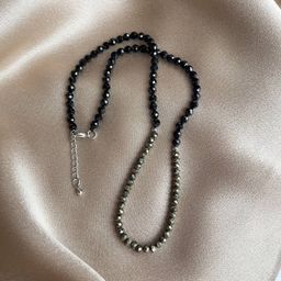 Бусы из Шпинели и Пирита огранка 45 см +