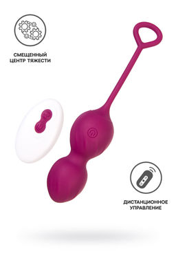Вагинальные шарики LEroina Moussy, силикон, бордовый, 17 см