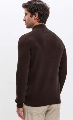 Джемпер Primm P421-15-4702 из хлопка с шерстью коричневый фото 6