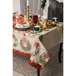 Скатерть новогодняя «Этель. Новогоднее настроение», 147×110 см,100% хлопок, саржа 190 г/м², с ГМВО