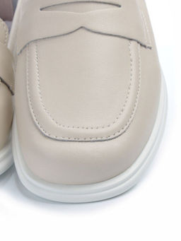 03-PDD191-1 BEIGE Лоферы женские (натуральная кожа)