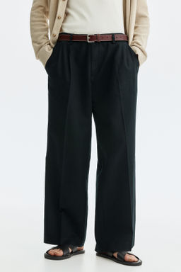 Pantal?n en mezcla de lino Loose Fit - H&m фото 10