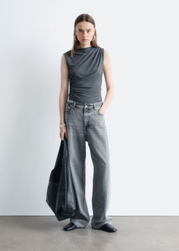 Top de punto drapeado - H&m фото 3